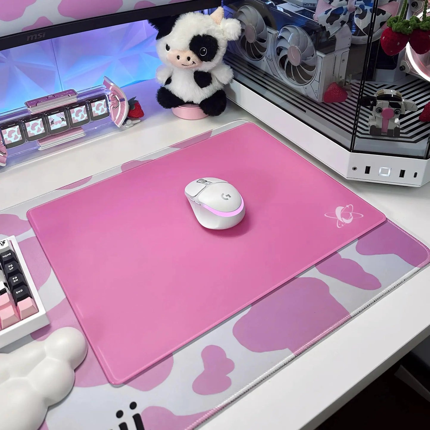 Atom Gaming Glass Mousepad