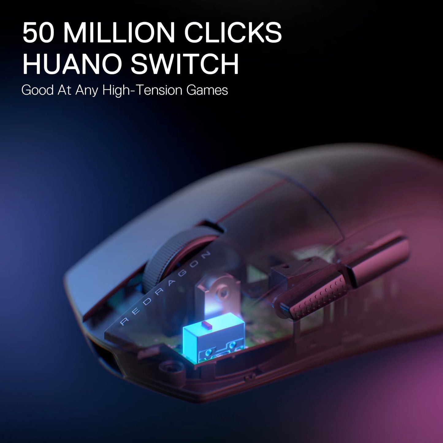 M916 PRO 3-Mode Wireless Gaming Mouse, 49G Ultra-Light 26K DPI Full Programmable Buttons Gamer Mouse