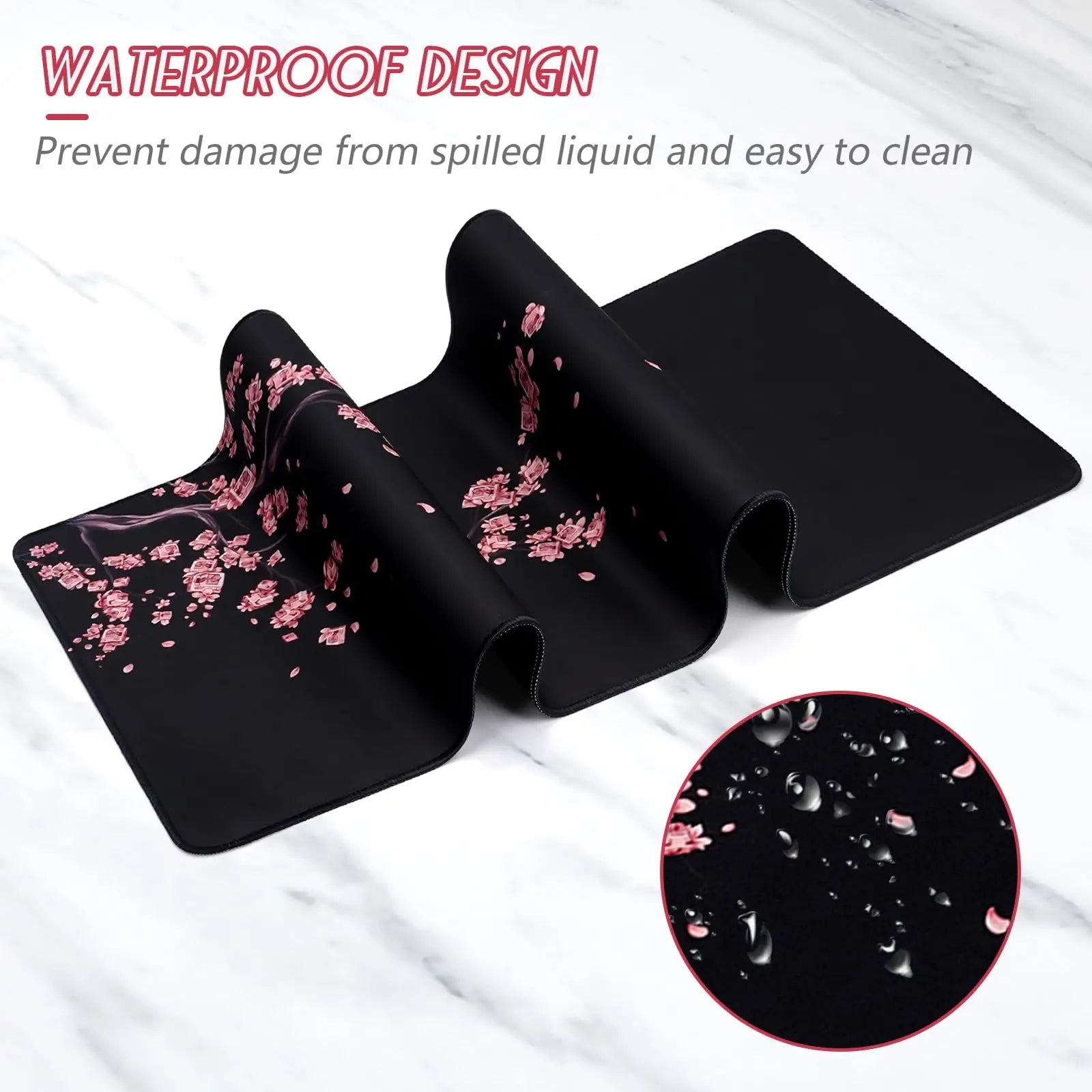 1PC Large Mouse Pads for Desk, Gaming Mouse Pad, Mouse Pad with Stitched Edges and Non-Slip Rubber Base, Extended Mouse Pad