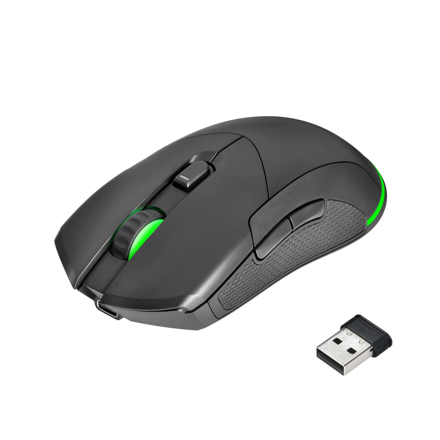 Rechargeable Wireless Gaming Mouse with LED Lighting, 8 Programmable Buttons