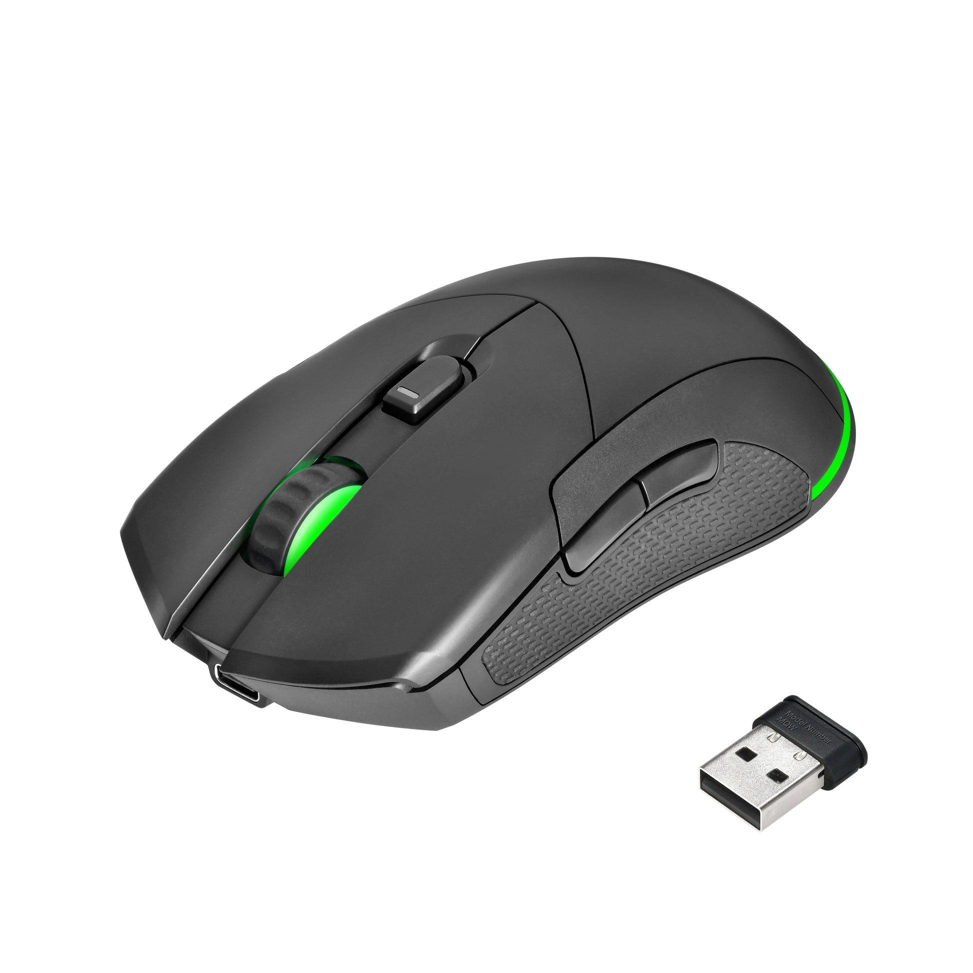 Rechargeable Wireless Gaming Mouse with LED Lighting, 8 Programmable Buttons