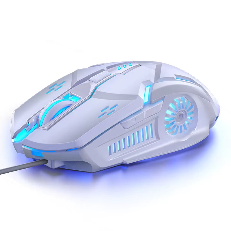 G5 Wired Gaming Mouse Colorful Backlight 6 Button Silent Mouse 4-Speed 3200 DPI RGB Gaming Mouse for Computer Laptop Mice