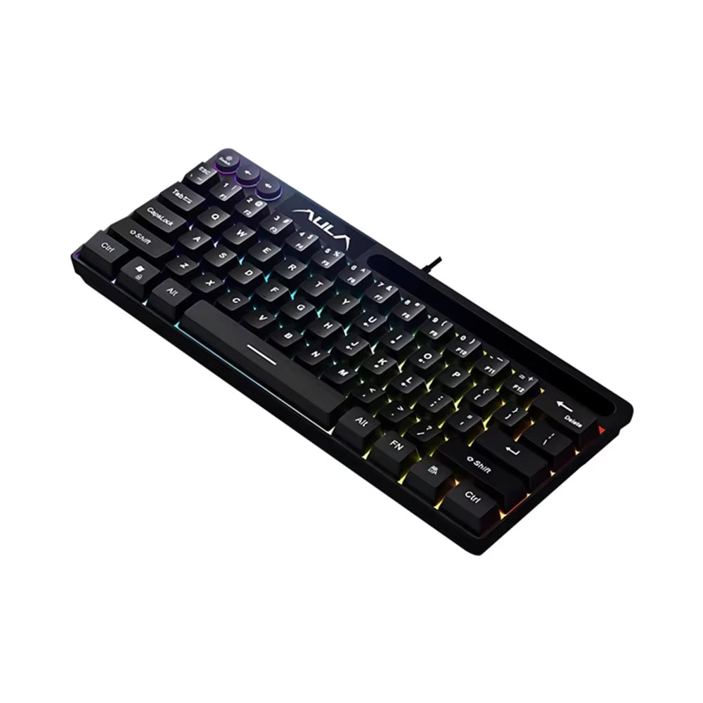 F3061 Wired Keyboard Mini Keyboard Office and Home RGB Backlit Keyboard Desktop Computer Laptop and Gaming Keyboard