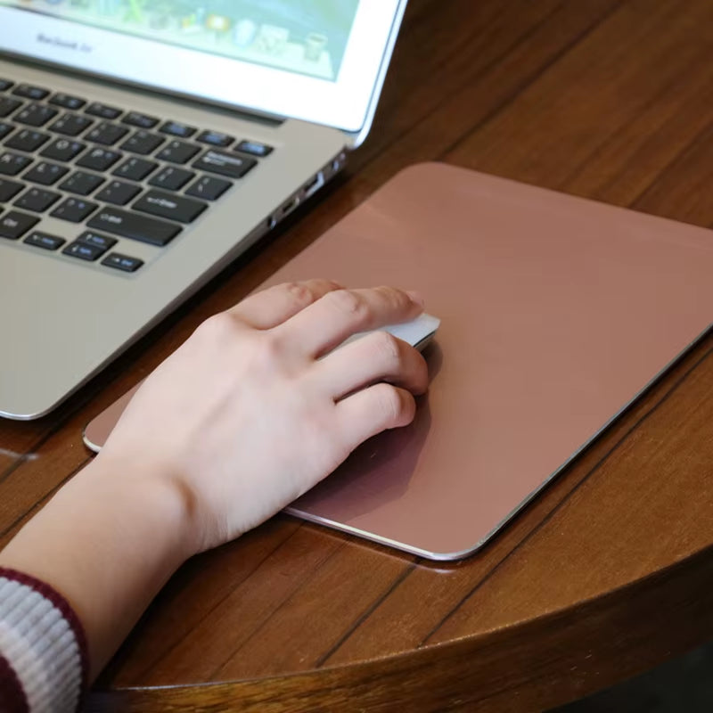 Mouse Pad for Macbook Mac Metal Mouse Pad for Apple Xiaomi Huawei Mousepad Laptop Large Mouse Pad Computer Desk Gaming Mouse Pad