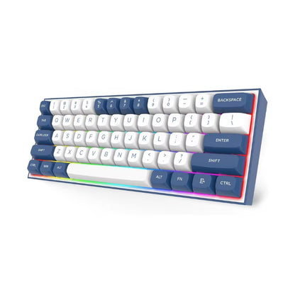 K717 PRO Custom QMK/VIA Gaming Keyboard, 61 Keys Wireless Programmable Mechanical Keyboard,Dragon Chant Switches