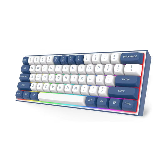 K717 PRO Custom QMK/VIA Gaming Keyboard, 61 Keys Wireless Programmable Mechanical Keyboard,Dragon Chant Switches