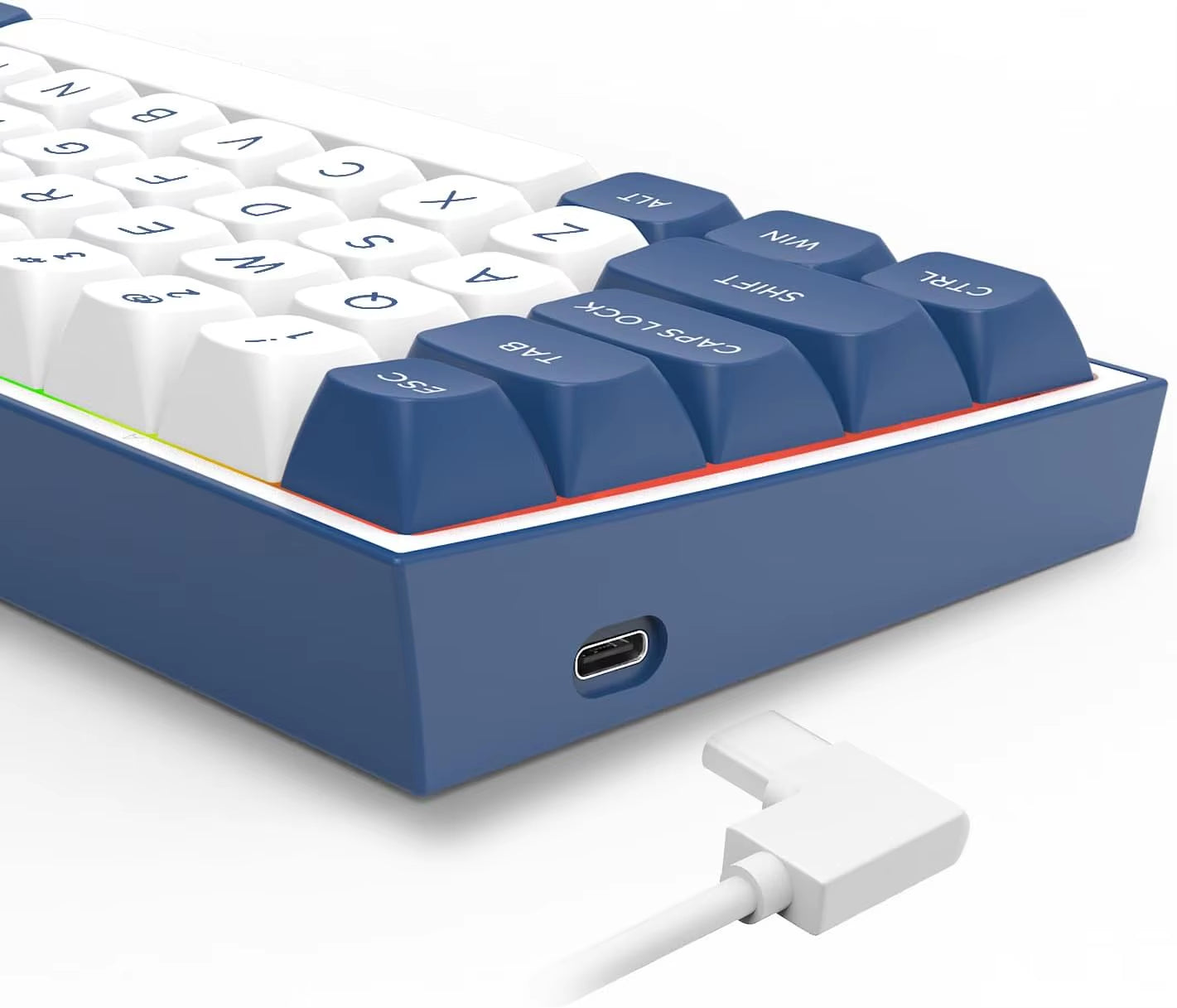 K717 PRO Custom QMK/VIA Gaming Keyboard, 61 Keys Wireless Programmable Mechanical Keyboard,Dragon Chant Switches