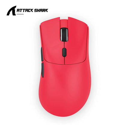Attack Shark R1 Bluetooth Mouse and Grip Tape Not Included Mouse 1000 Hz PAW3311 Sensor,Rechargeable Tri-Mode,Ergonomic