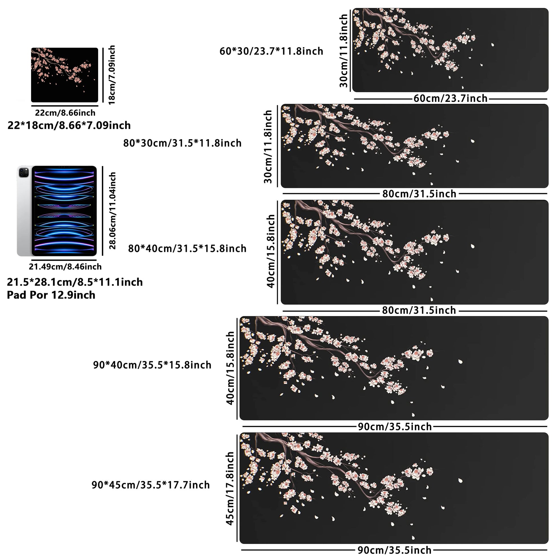 1PC Large Mouse Pads for Desk, Gaming Mouse Pad, Mouse Pad with Stitched Edges and Non-Slip Rubber Base, Extended Mouse Pad