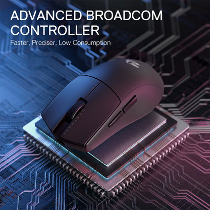 M916 PRO 3-Mode Wireless Gaming Mouse, 49G Ultra-Light 26K DPI Full Programmable Buttons Gamer Mouse