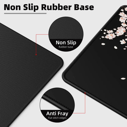 1PC Large Mouse Pads for Desk, Gaming Mouse Pad, Mouse Pad with Stitched Edges and Non-Slip Rubber Base, Extended Mouse Pad