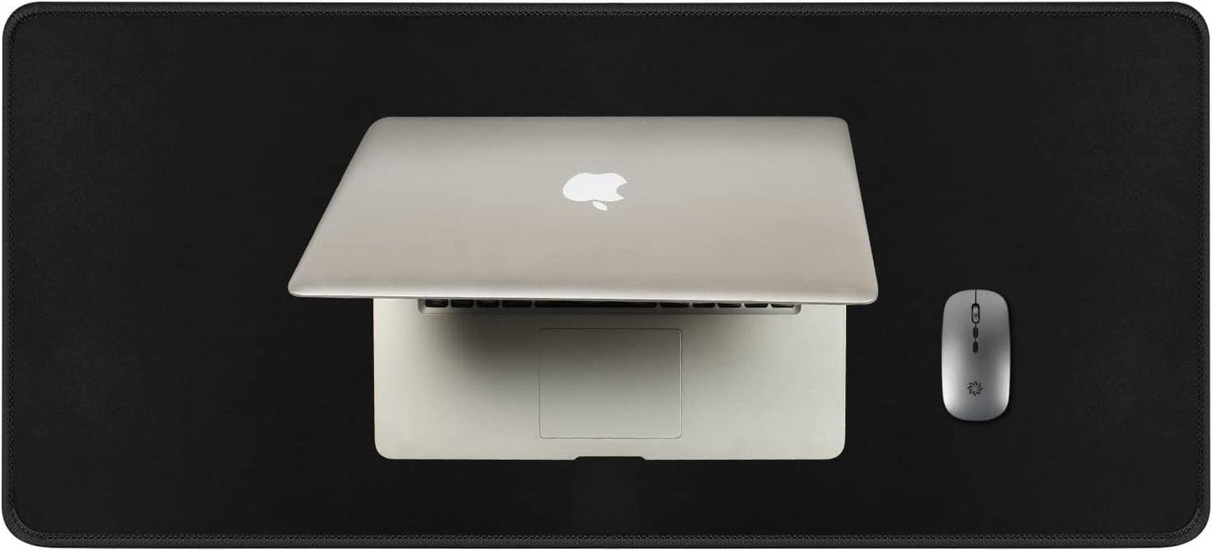 Gaming Mouse Pad, XXL Large Extended Ｍousepad, 35.4X15.7 in with Stitched Edges Computer Keyboard Desk Pad, with Waterproof Non-Slip Base for Home/Office/Gaming/Work/Mouse Pads for Desk, Black