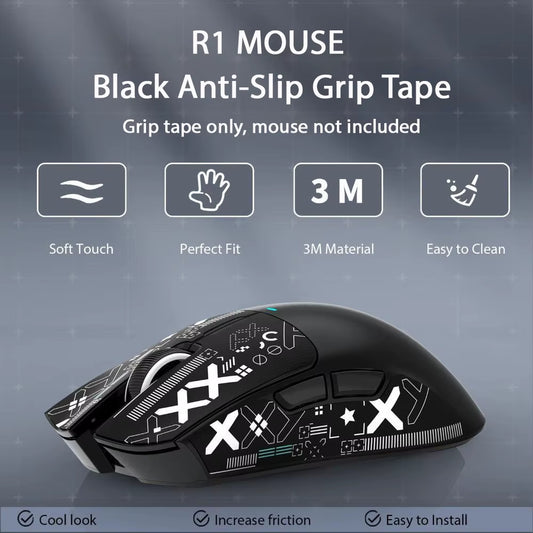Attack Shark R1 Bluetooth Mouse and Grip Tape Not Included Mouse 1000 Hz PAW3311 Sensor,Rechargeable Tri-Mode,Ergonomic