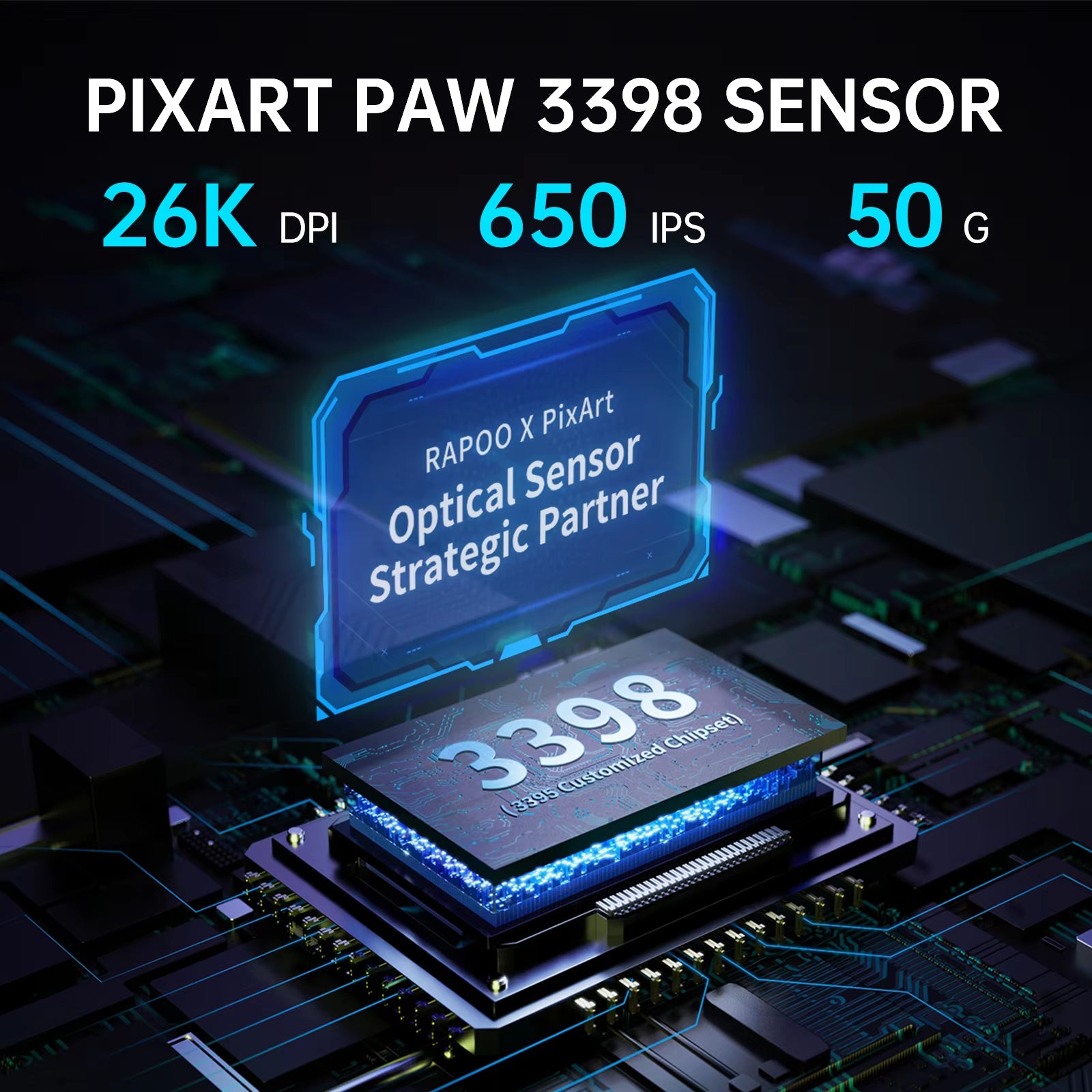 VT9PRO PAW3398 Wireless Gaming Mouse 26000DPI 68G Lightweight Wired Wireless Mouse 160H Super Long Battery Life