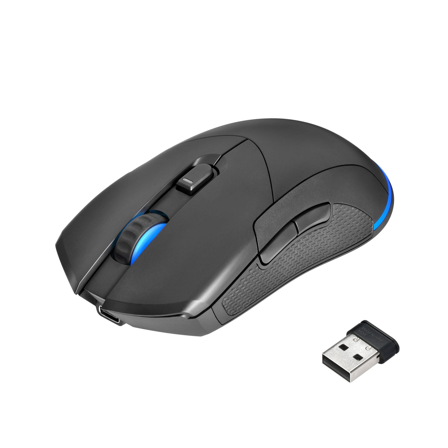Rechargeable Wireless Gaming Mouse with LED Lighting, 8 Programmable Buttons