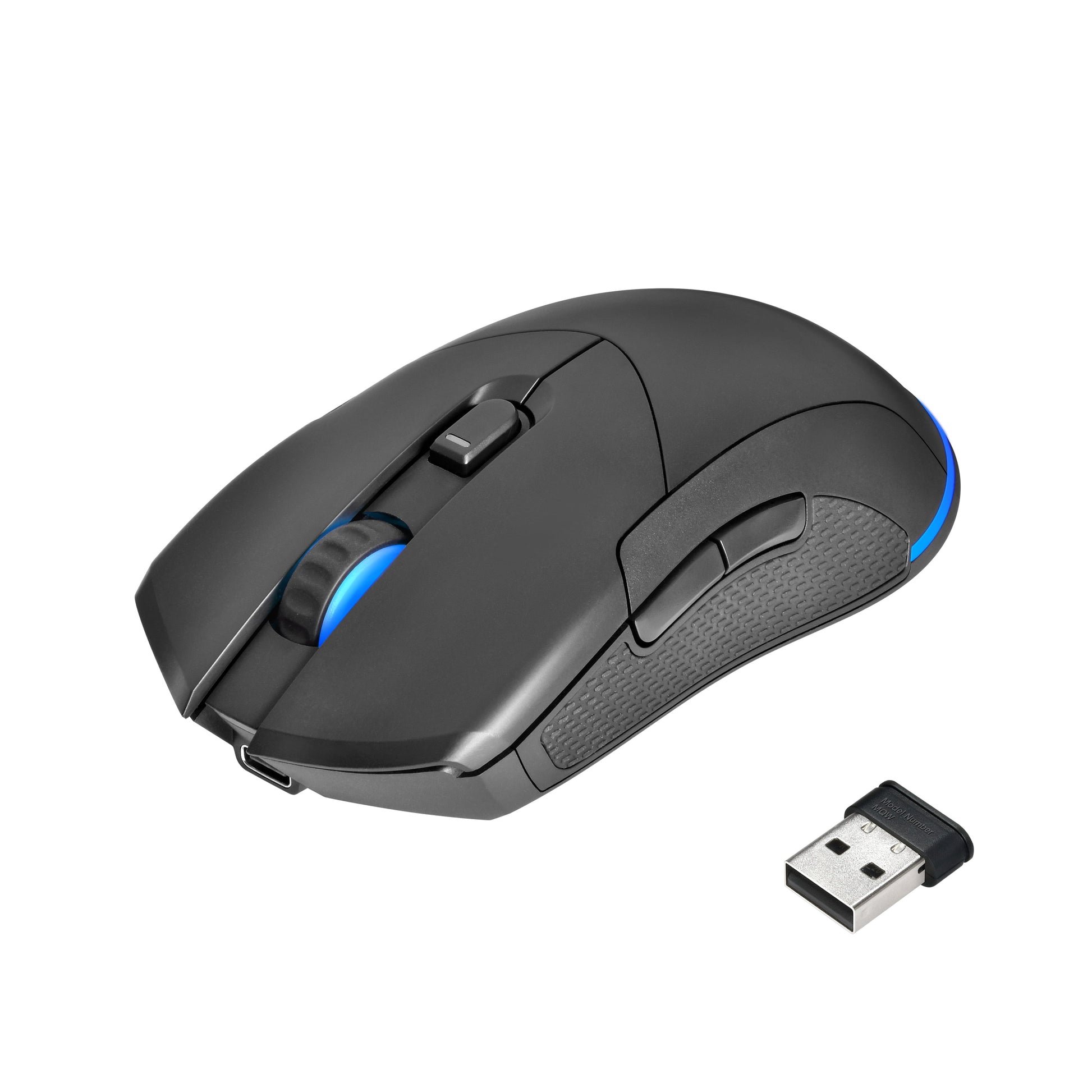 Rechargeable Wireless Gaming Mouse with LED Lighting, 8 Programmable Buttons