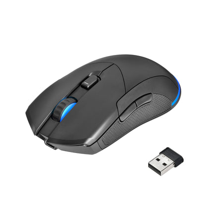 Rechargeable Wireless Gaming Mouse with LED Lighting, 8 Programmable Buttons