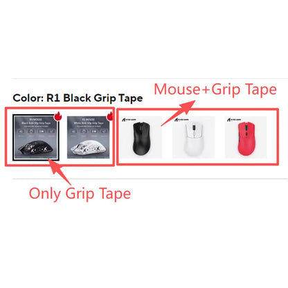 Attack Shark R1 Bluetooth Mouse and Grip Tape Not Included Mouse 1000 Hz PAW3311 Sensor,Rechargeable Tri-Mode,Ergonomic