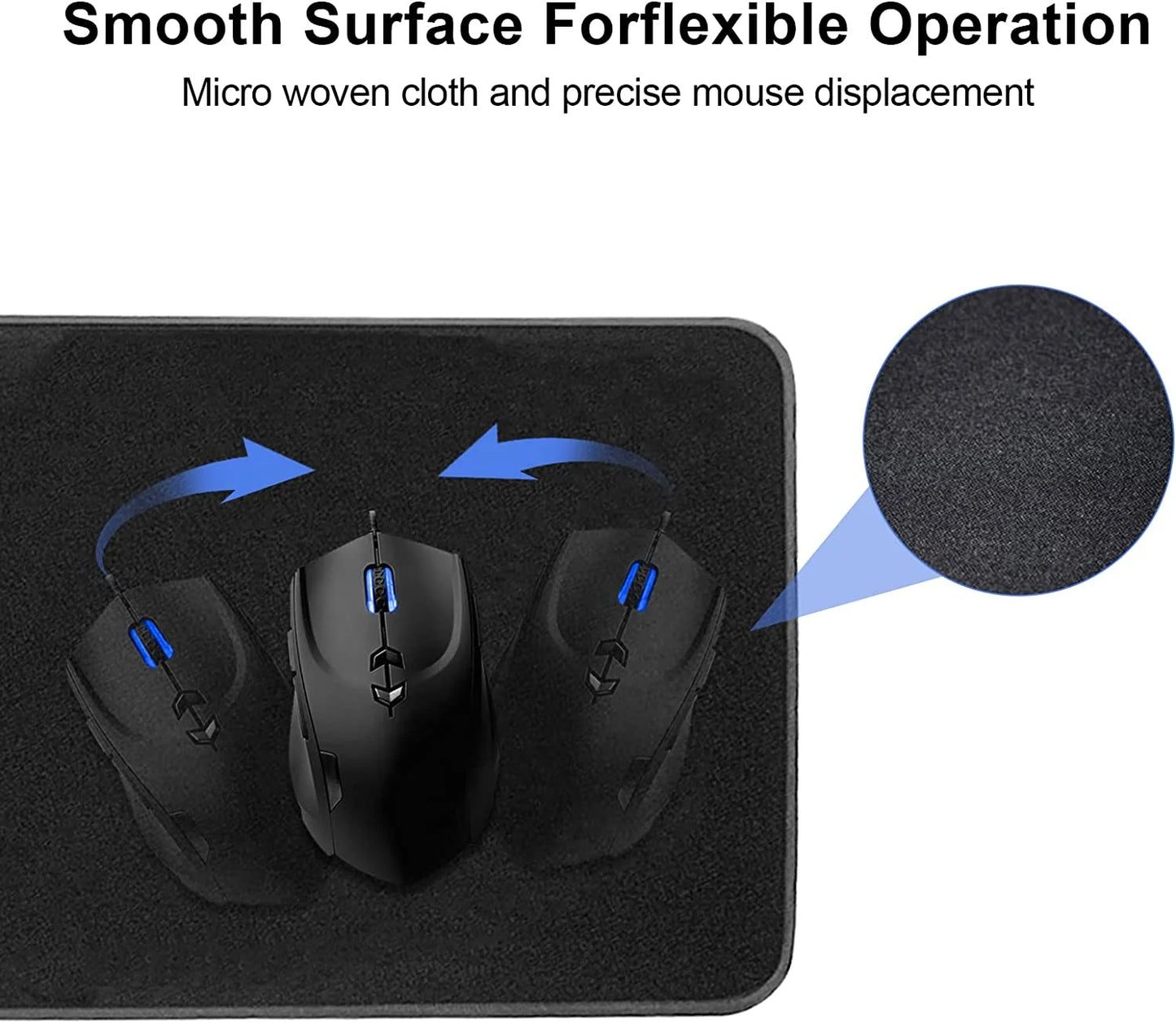 Gaming Mouse Pad with 15W Wireless Charging, Large